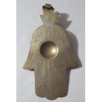 Messing Oosters amulet met oog